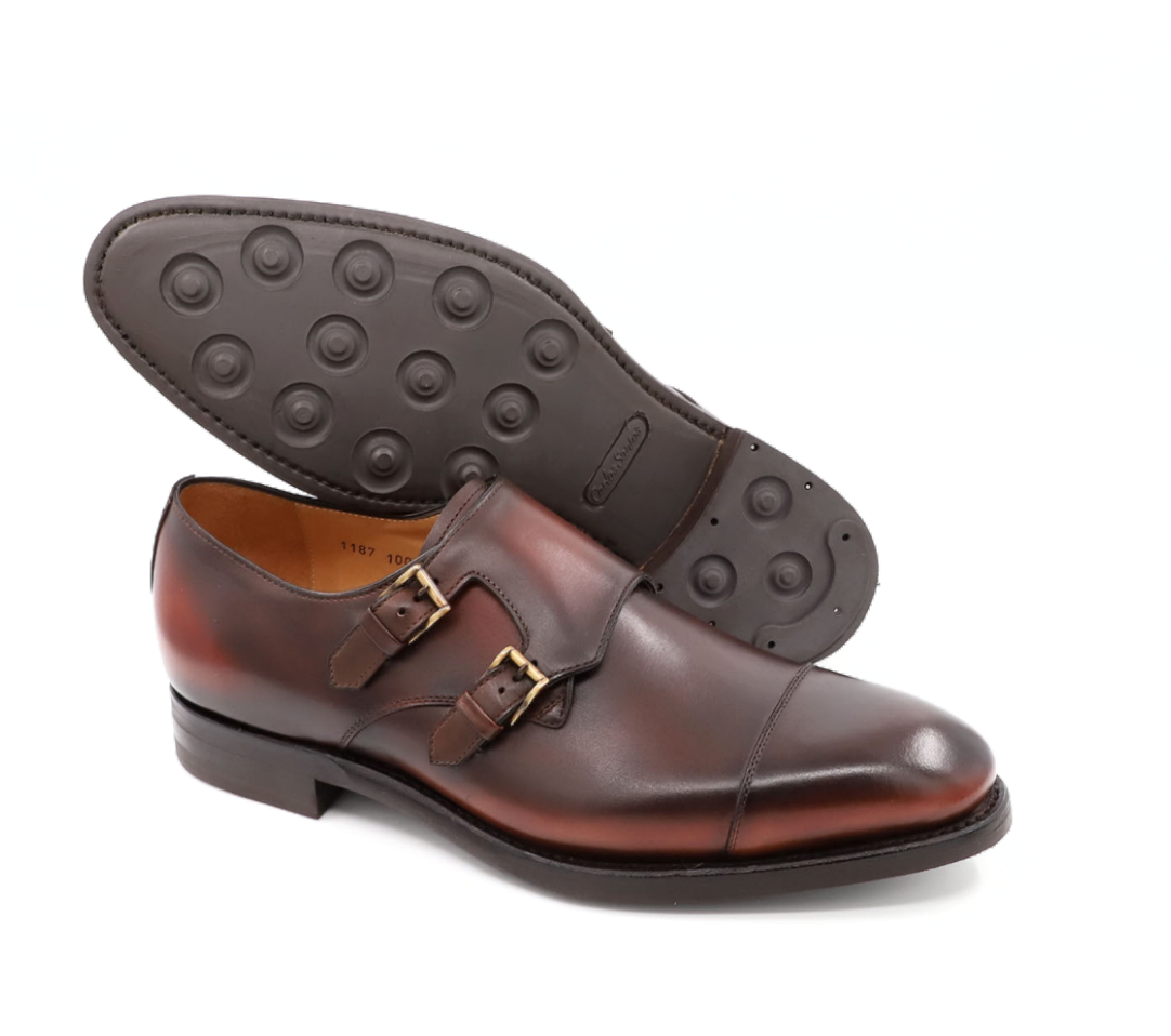 Sapatos Double Buckle - Donald Anilina Gloss Wood